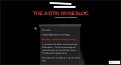 Desktop Screenshot of justinwayneblog.com