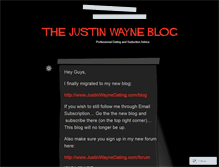 Tablet Screenshot of justinwayneblog.com